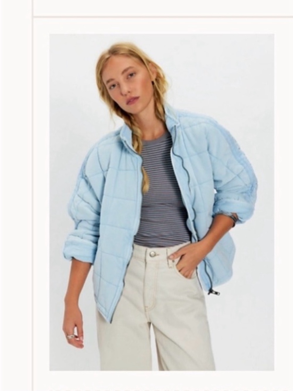 Free People Ice Water Dolman Quilted Jacket
